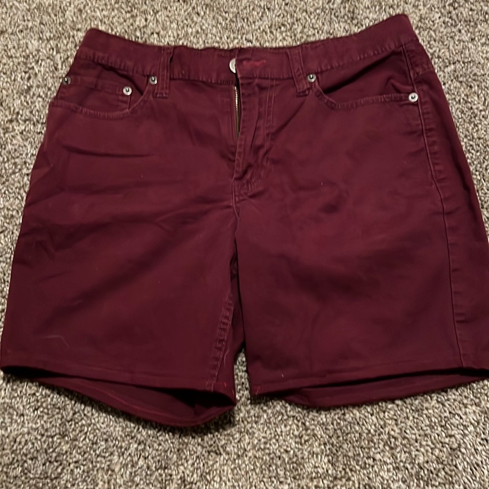 Maroon bullhead shorts